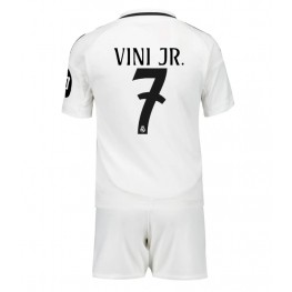 Real Madrid Vinicius Junior #7 Thuis tenue Kids 2024-25 Korte Mouw (+ Korte broeken)